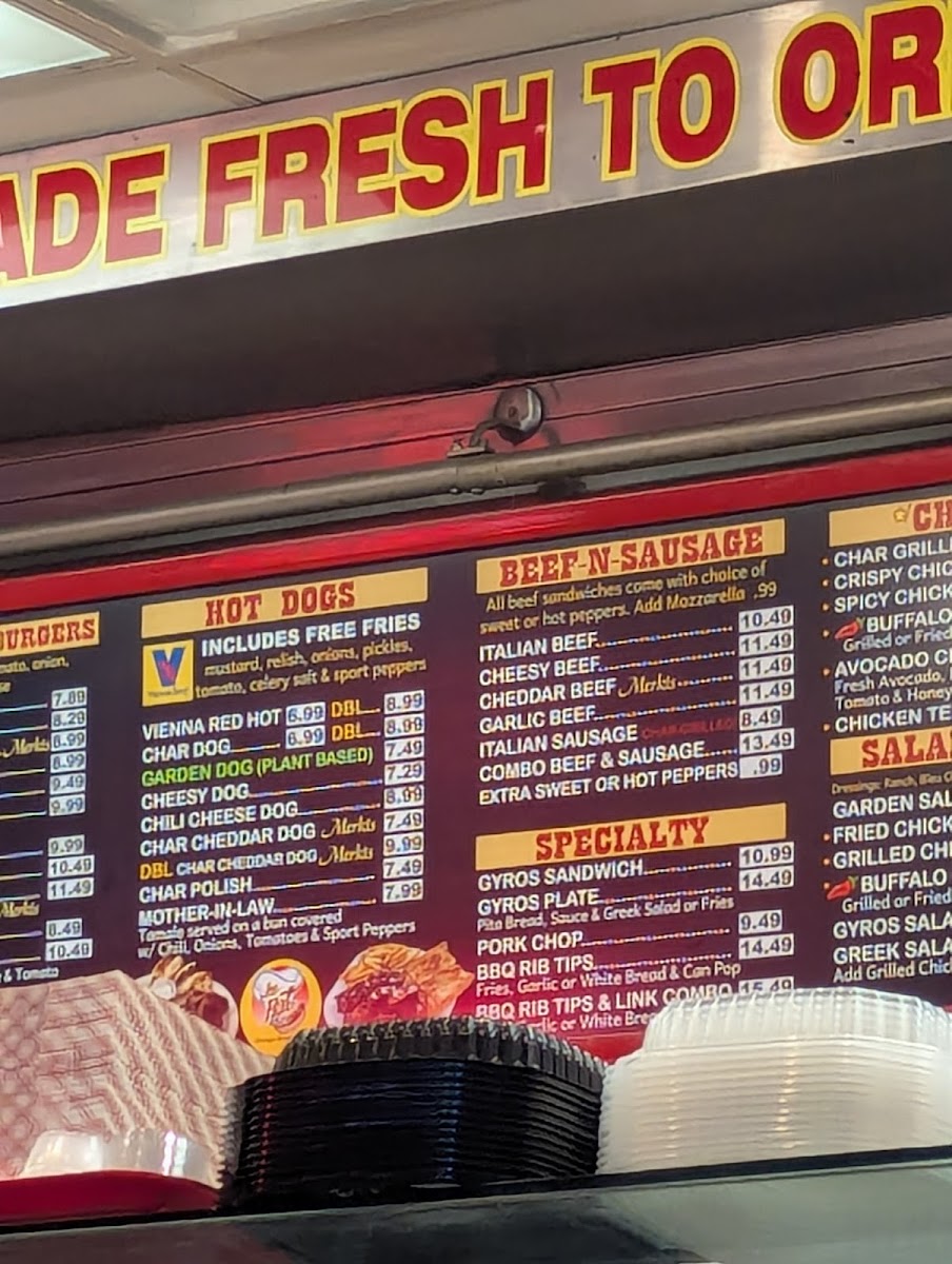 The Hat Chicago Menu - Image 1