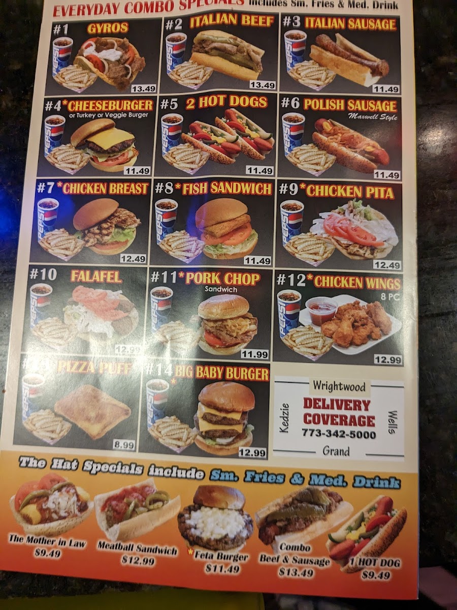 The Hat Chicago Menu - Image 4